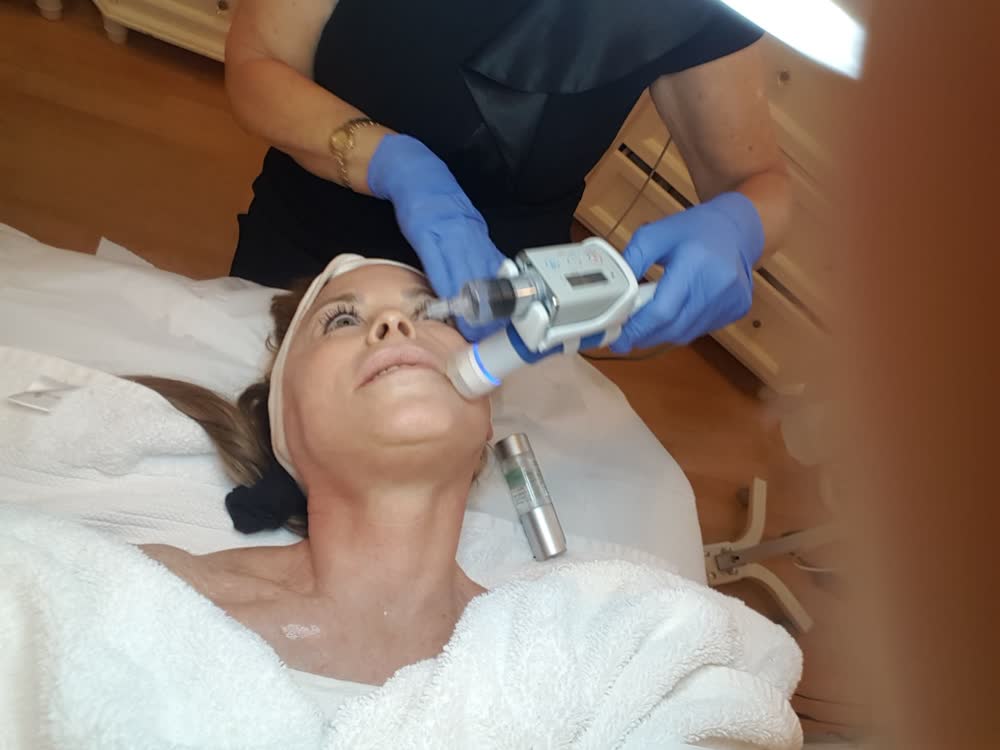 European facial treatment by hand at Bay Harbor Med Spa